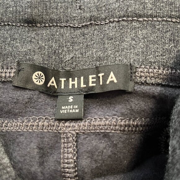 NWT Athleta Women Sierra Wide Leg Center Seam Mid Rise Pants Heather Gray Size S - Picture 9 of 9